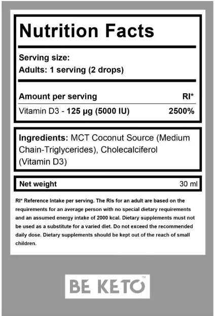 Vitamina D3 in picaturi – 30 ml