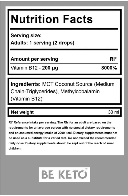 Vitamin B12 drops – 30 ml