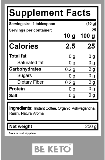 Cafea instant – Chillout (Reishi & Ashwagandha) – French Vanilla 250 g