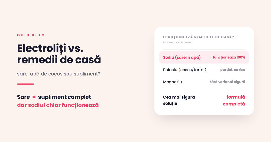 Electroliți vs. remedii de casă: sare, apă cu lămâie sau supliment?