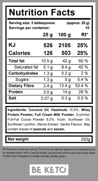 Crema Keto – Regele Ciocolatei 250g (BE KETO)