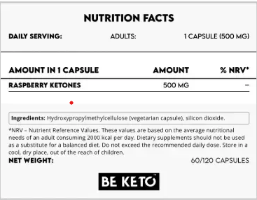 Raspberry Ketones – 120 capsules