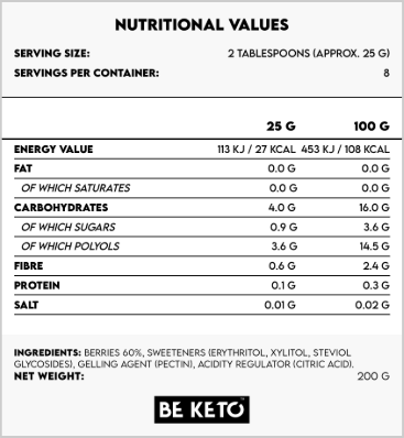 Keto Jam Fancy Berries 200 g