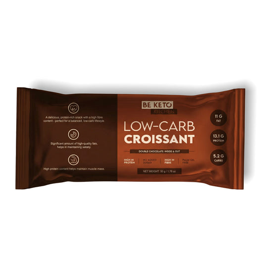 Croissant Low-Carb Dublu Ciocolata 50g (BE KETO)