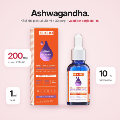 Ashwagandha KSM-66 in picaturi – 30 ml