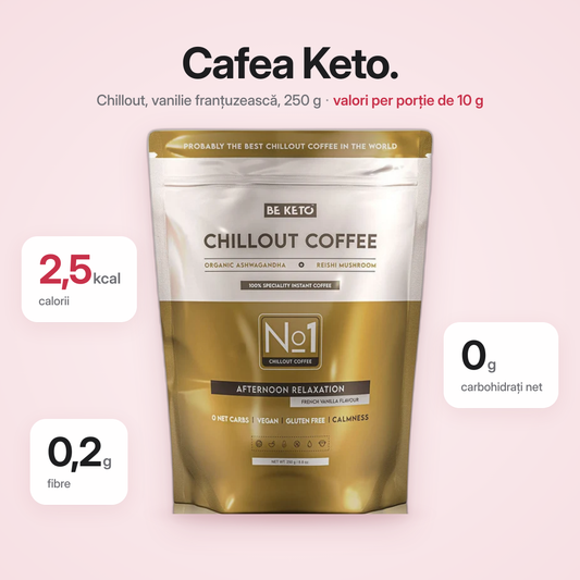 Cafea instant – Chillout (Reishi & Ashwagandha) – French Vanilla 250 g