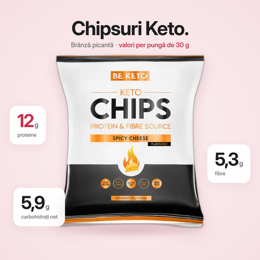 Chipsuri Keto – Cascaval Picant 30g (BE KETO)