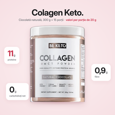 Colagen Keto Ciocolata Naturala + MCT 300g (BE KETO)