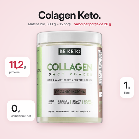 Colagen Keto Matcha Organic + MCT 300g (BE KETO)