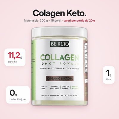 Colagen Keto Matcha Organic + MCT 300g (BE KETO)