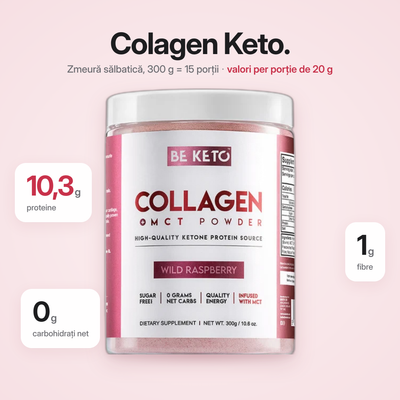 Colagen Keto Zmeura Salbatica + MCT 300g (BE KETO)