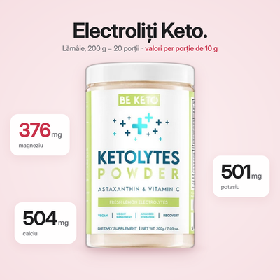Pudra Electroliti Keto – Lamaie Proaspata 200g (BE KETO)