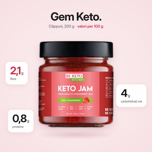 Dulceata Keto Capsuna Foarte 200g (BE KETO)