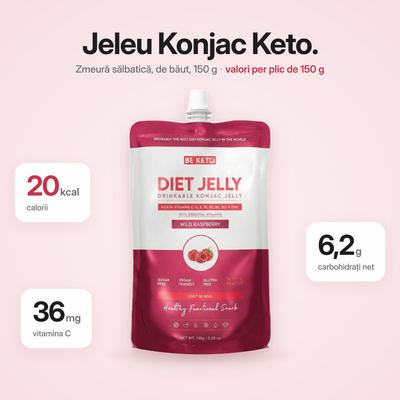 Jeleu Diet Konjac – Zmeura Salbatica – 150g (BE KETO)