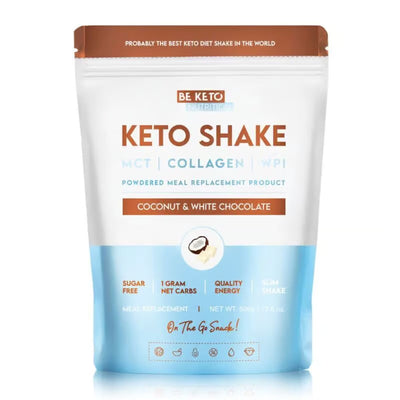 Shake Diet Keto – Cocos & Ciocolata Alba 500g (BE KETO)