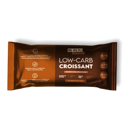 Croissant Low-Carb cu Umplutura de Ciocolata 50g (BE KETO)