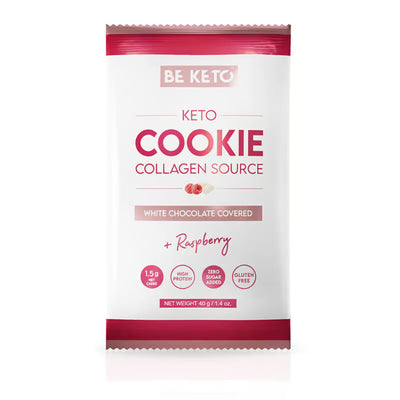 Biscuit Keto – Ciocolata Alba & Zmeura (BE KETO)