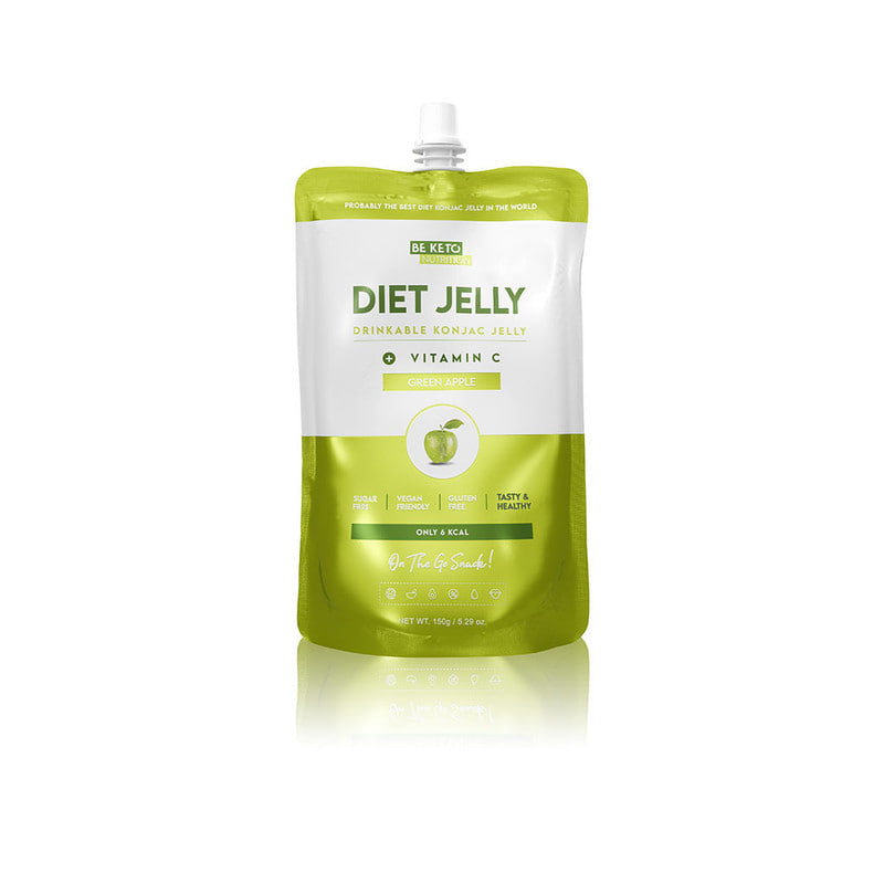 Diet Konjac Jelly – Green Apple – 150g (BE KETO)