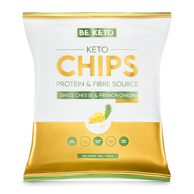 Chipsuri Keto – Cascaval Elvetian & Ceapa Franceza 30g (BE KETO)