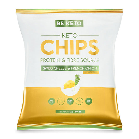 Chipsuri Keto – Cascaval Elvetian & Ceapa Franceza 30g (BE KETO)