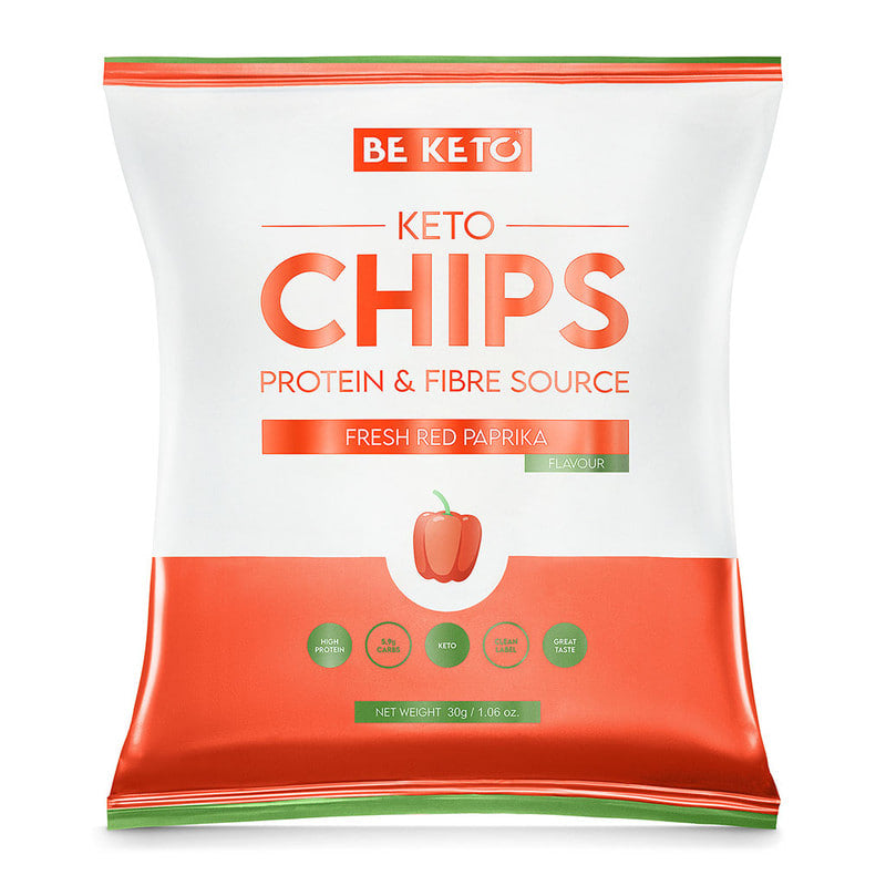 Chipsuri Keto – Ardei Rosu Proaspat 30g (BE KETO)