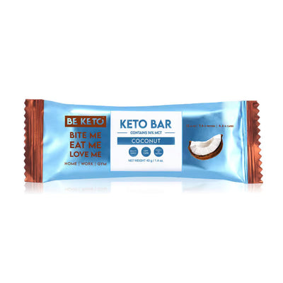 Baton Keto – Ciocolata cu Cocos – 40g (BE KETO)