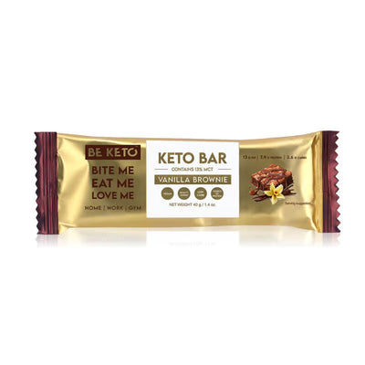 Baton Keto – Brownie cu Vanilie – 40g (BE KETO)