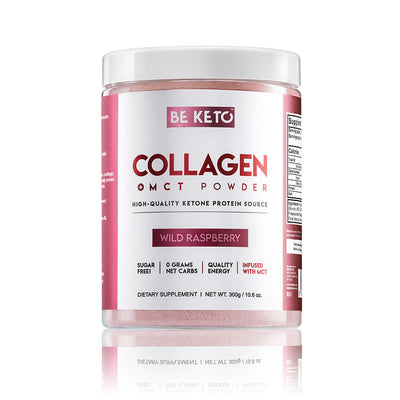 Colagen Keto Zmeura Salbatica + MCT 300g (BE KETO)