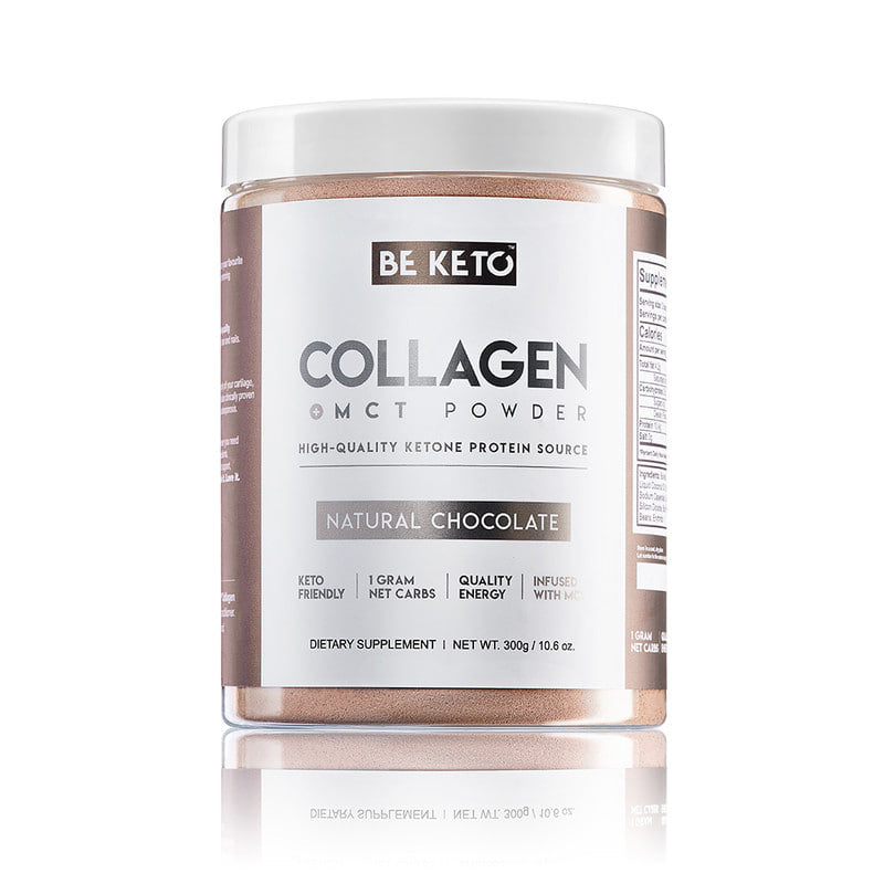 Natural Chocolate Keto Collagen + MCT 300g (BE KETO)