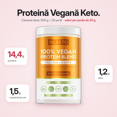 Proteina Vegana – Caramel Sarat 500g