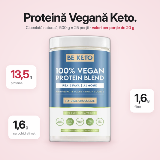 Proteina Vegana – Ciocolata Naturala 500g