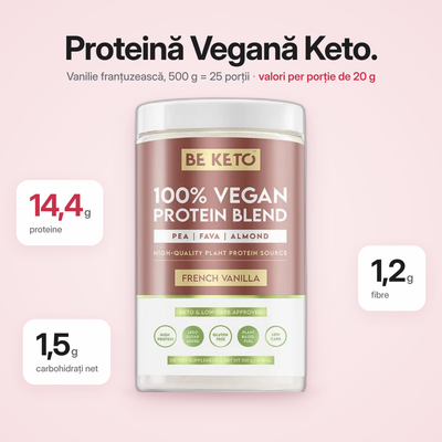 Proteina Vegana – Vanilie Frantuzeasca 500g