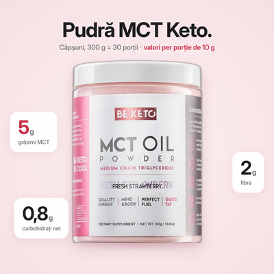 Pudra Ulei MCT – Capsuni Proaspete 300g
