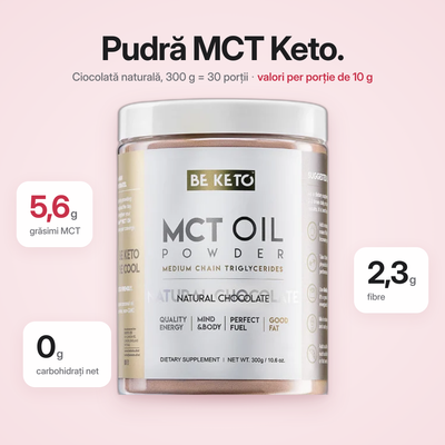 Pudra Ulei MCT – Ciocolata Naturala 300g
