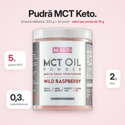 Pudra Ulei MCT – Zmeura Salbatica 300g