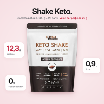 Shake Diet Keto – Ciocolata Naturala 500g (BE KETO)