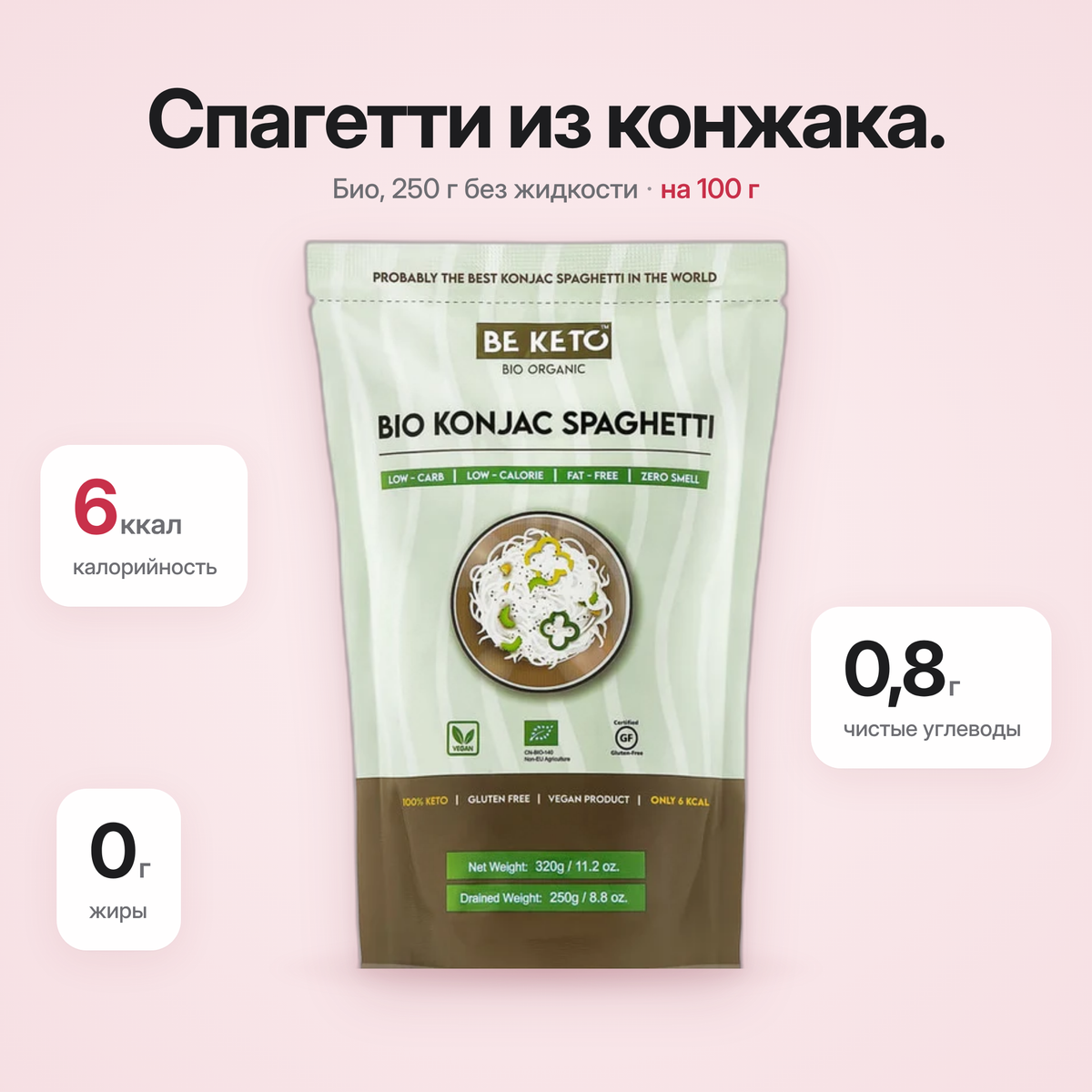 Spaghete Konjac 320g (BE KETO)