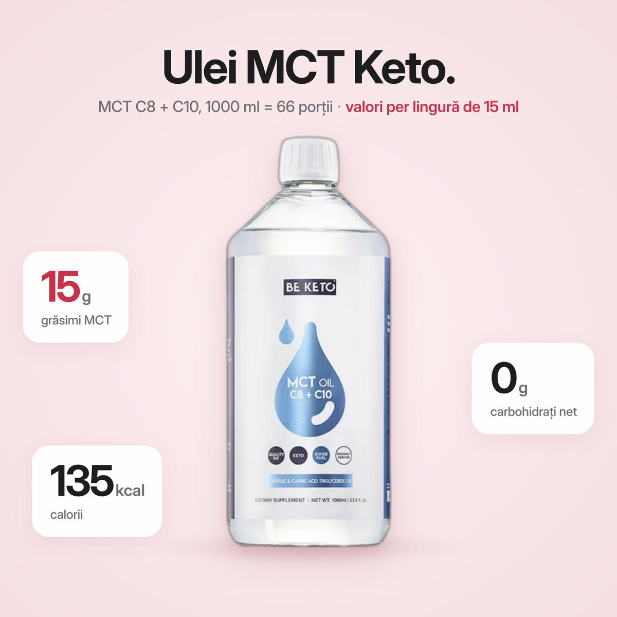 MCT-масло C8 + C10 жидкое – 1000 мл