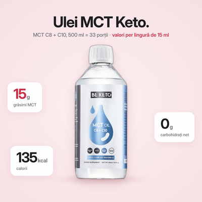 MCT Oil lichid C8 + C10 – 500 ml