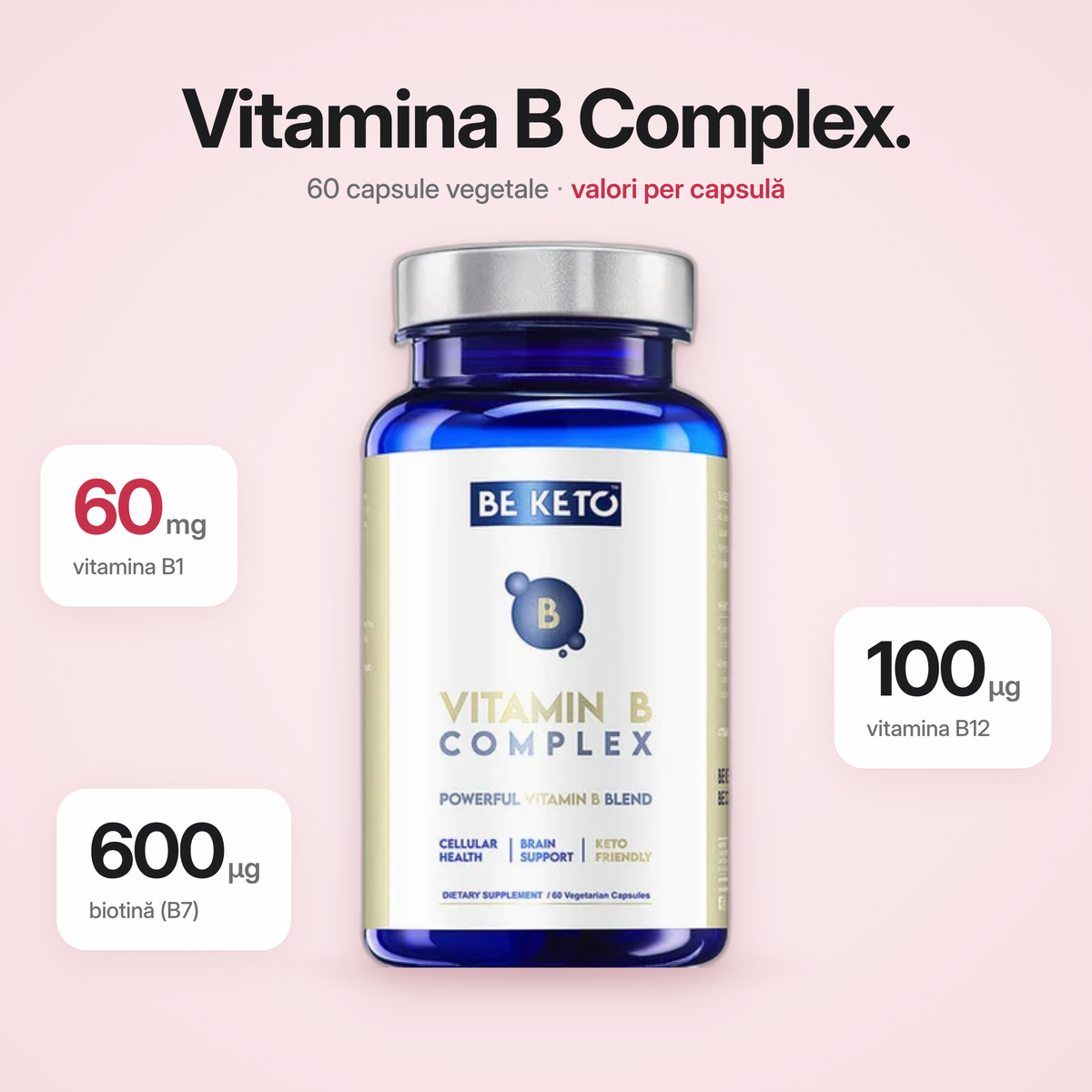 Complex de vitamina B – 60 capsule